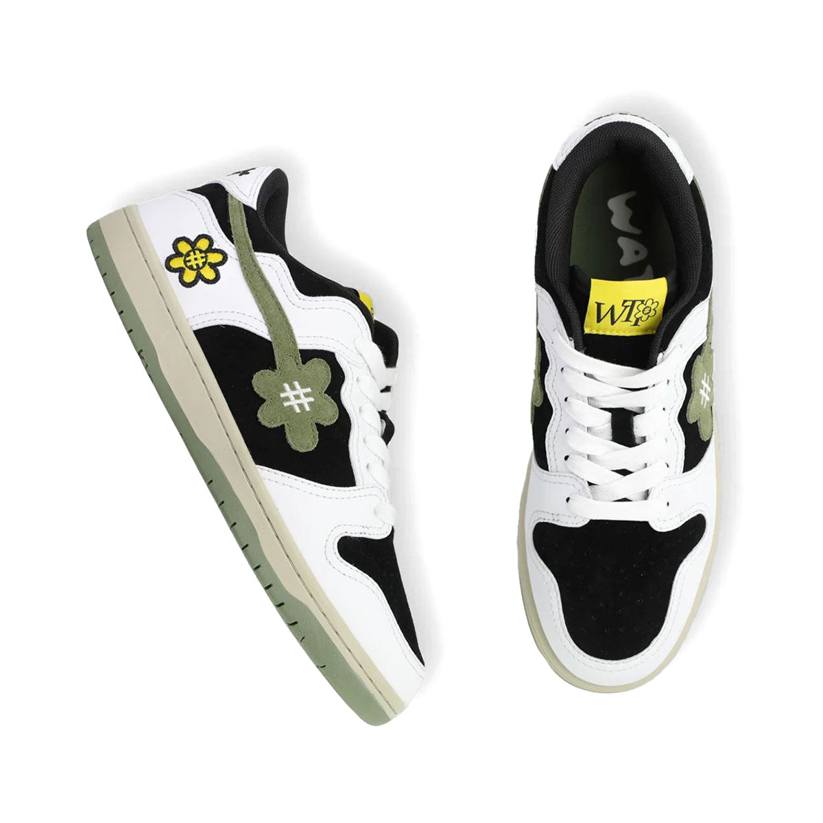 WATER THE PLANT SHROOM "WHITE TRUFFLE" KICKS OLIVE GREEN Sneakers [WTP029]