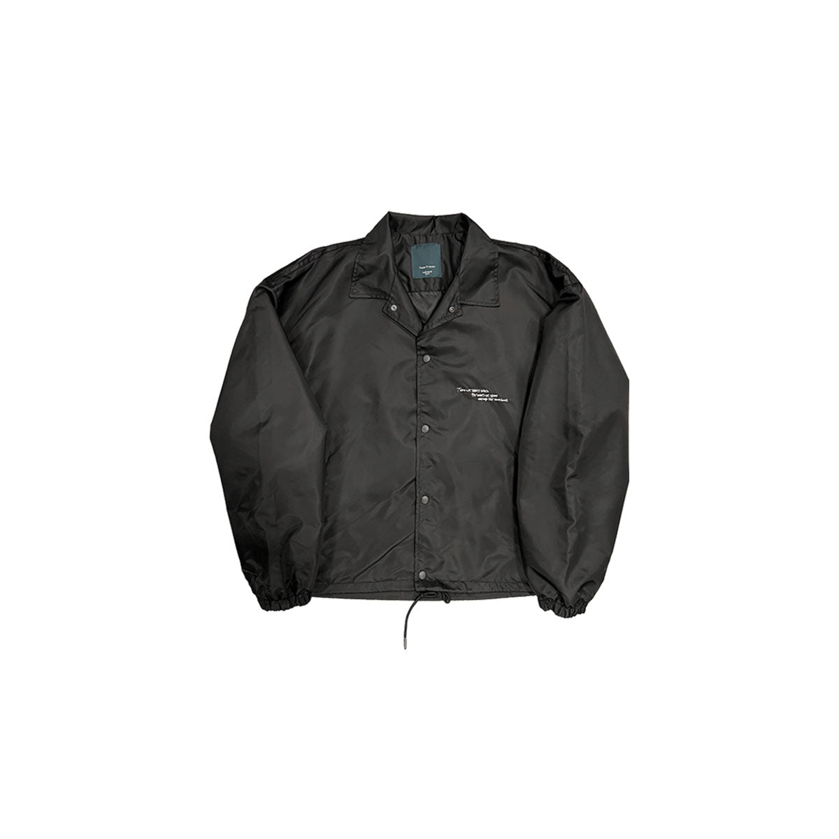 Undermycar - LONE-WOLF EMBROIDERED COACH JACKET BLACK