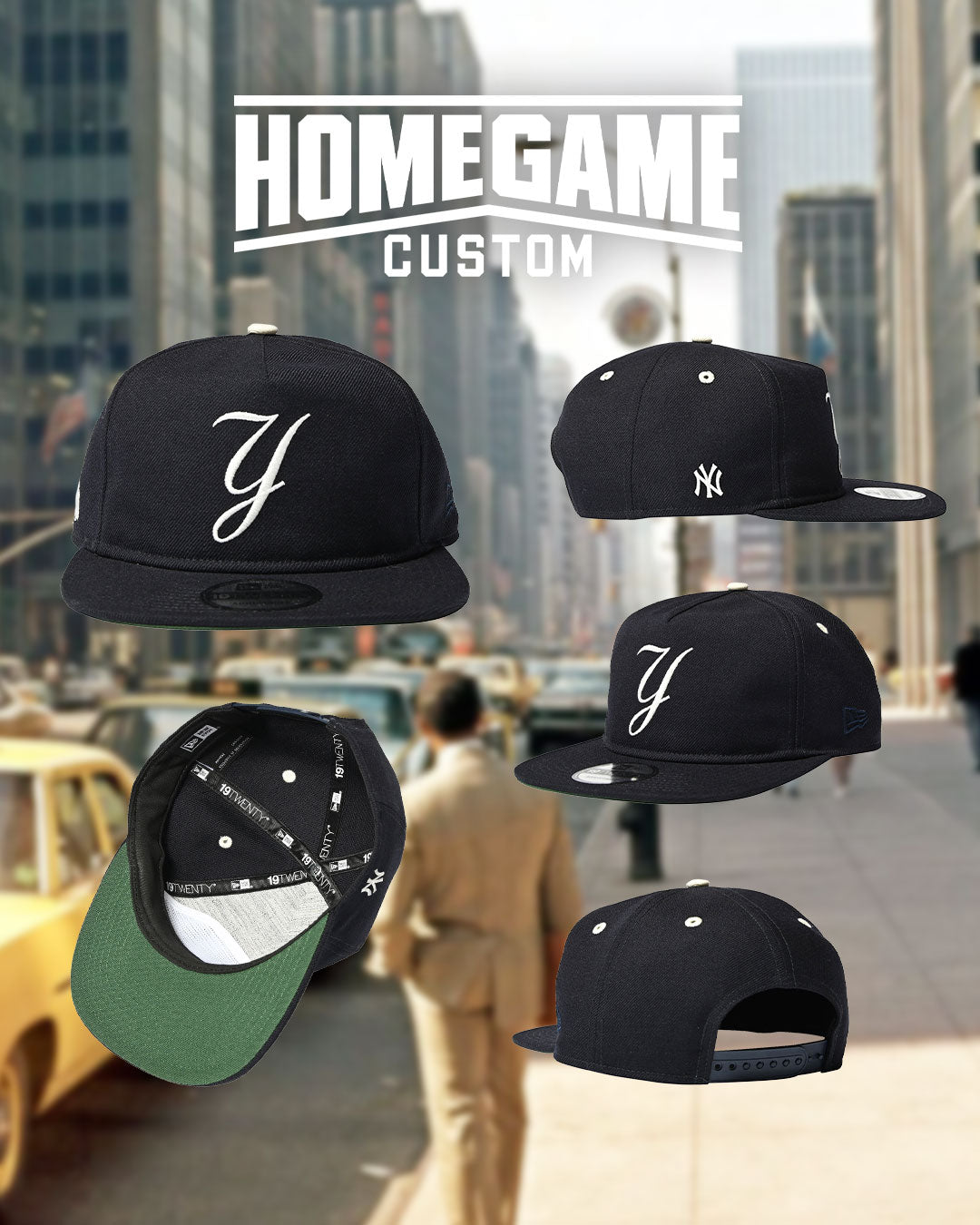 NEW ERA - NEW YORK YANKEES CO SCRIPT Y 19TWENTY NAVY 【15132689】