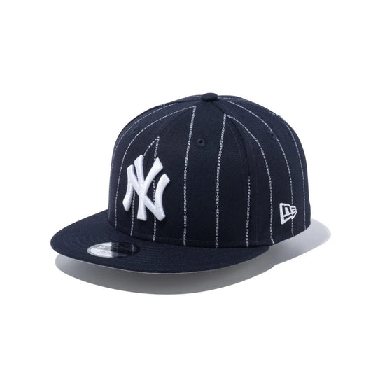 [兒童] NEW ERA 紐約洋基隊 - 青年 9FIFTY TEXT STRIPE NVY 241 [14111882]