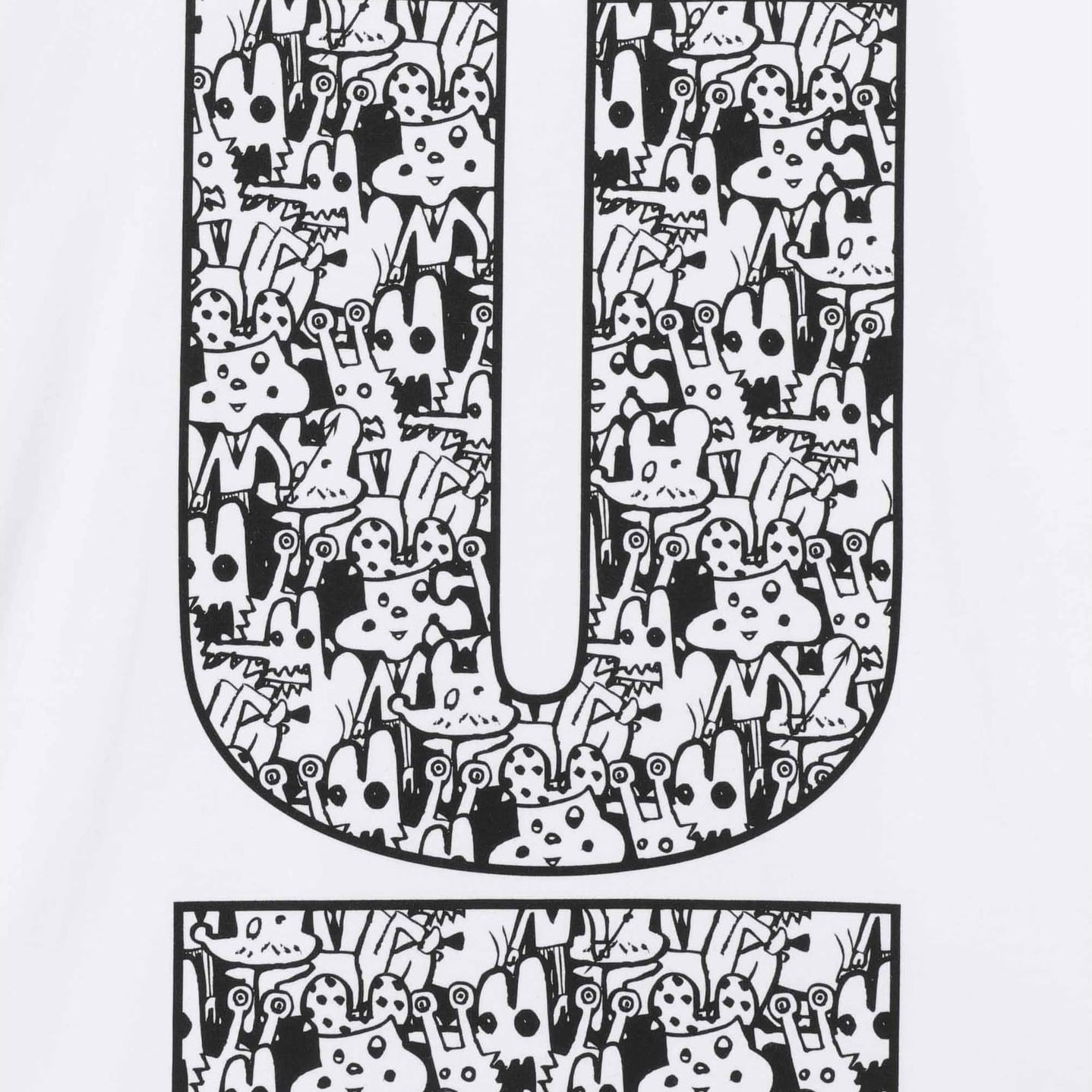 UNDERCOVER - TEE CREATURES U WHITE【UC1E9811-1】
