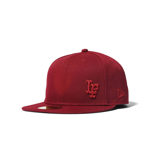 LA221409 LFYT x NEW ERA MINI LF LOGO 59FIFTY 合身帽子 酒紅色