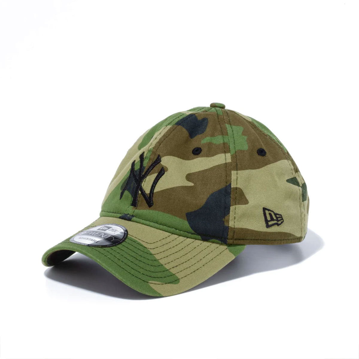 NEW ERA 13562182 Cloth Strap Washed Cotton New York Yankees Woodland Camo 9TWENTY 13562182