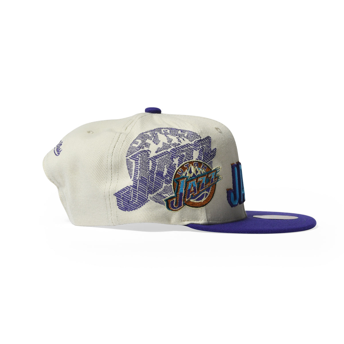 Mitchell &amp; Ness 猶他爵士 NBA 後扣自然紫色遮陽帽