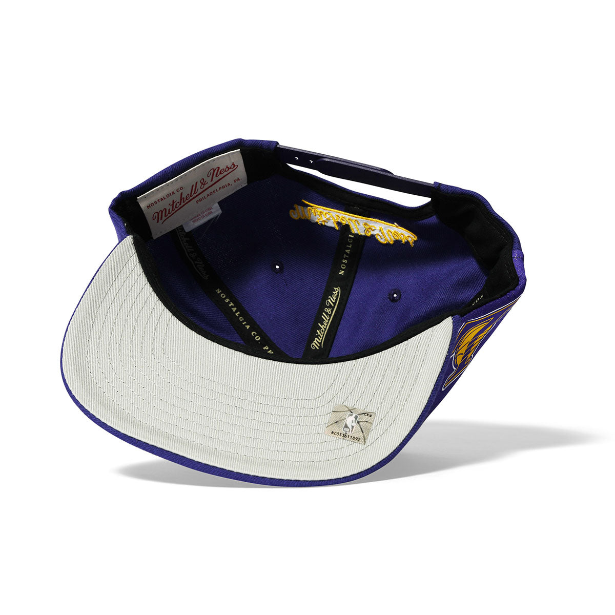 Mitchell &amp; Ness LA Lakers NBA HHSS2991-LAL Tapestry Snapback Purple