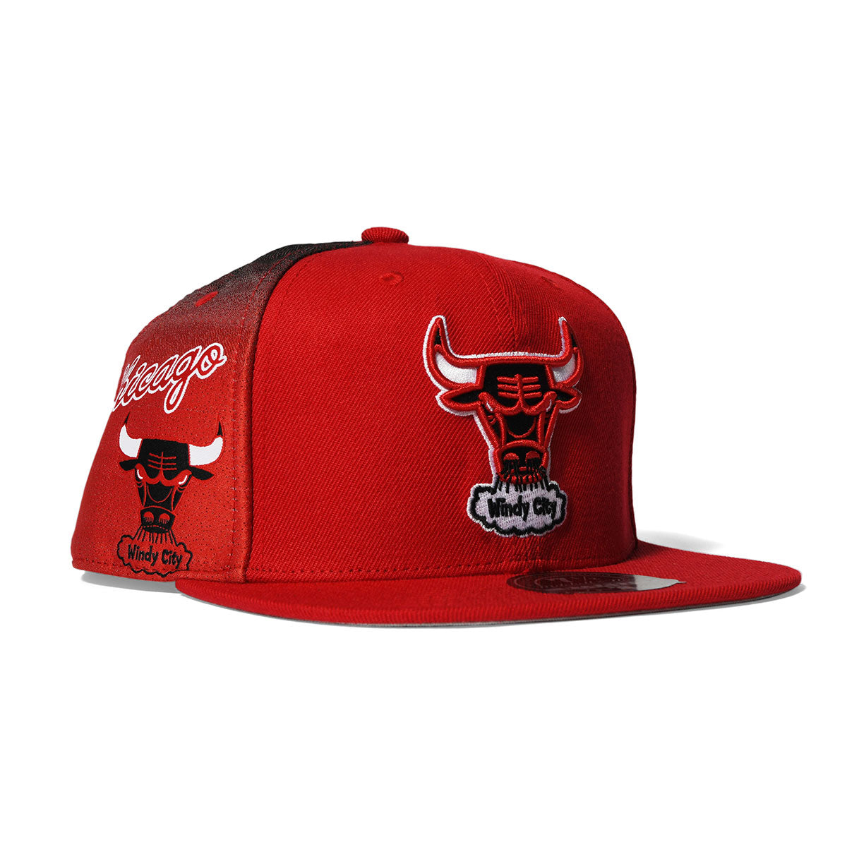 Mitchell＆Ness C Bulls NBA HHSF2990-CBU Tapestry Fitted HWC Red