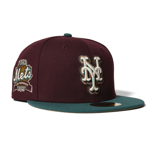 NEW ERA New York Mets - 40th ANV 59FIFTY MAROON PINE【13748373】