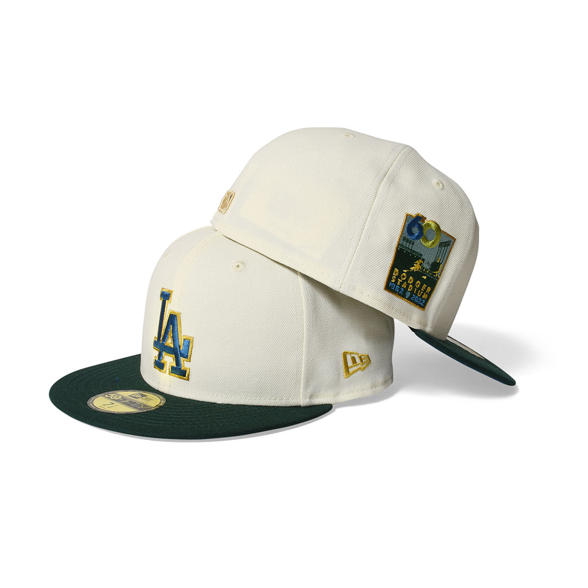 NEW ERA Los Angeles Dodgers - 60th ANV 59FIFTY CHROME/DK GREEN [13748376]