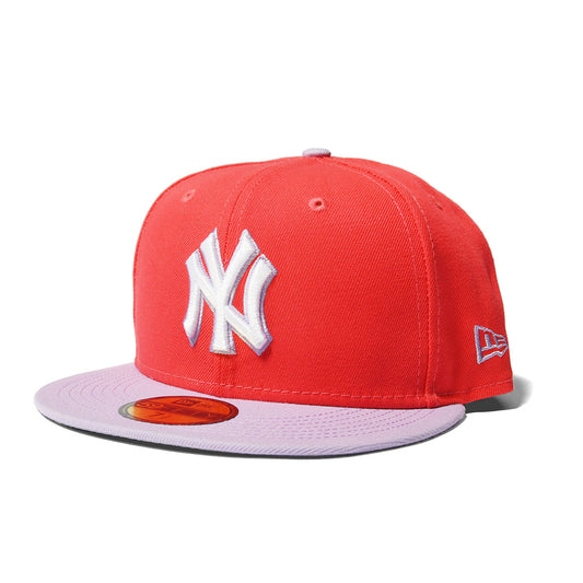 NEW ERA New York Yankees COLOR PACK NEON RED/LIGHT VIOLET 59FIFTY【NE005】