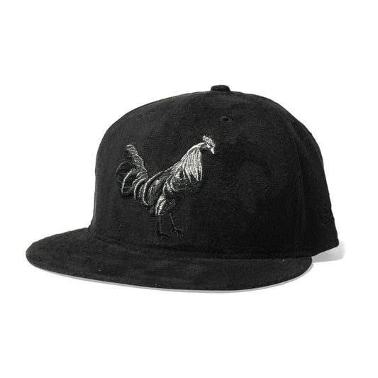 NEW ERA Rooster - BLACK SUEDE BLACK UNDER BRIM 59FIFTY [NE032]